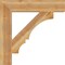 Ekena Millwork Balboa Block Rough Sawn Bracket, Western Red Cedar, 6"W x 34"D x 34"H BKT06X34X34BOA05RWR - alternate 2
